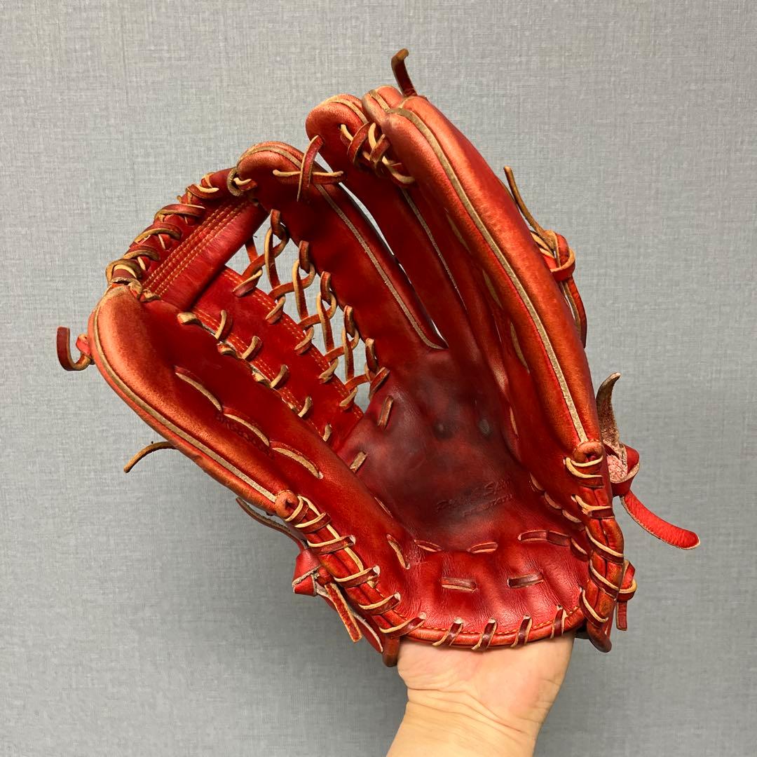 1150 ZETT プロステイタス 型抜群 即戦力 軟式 外野手用グローブ