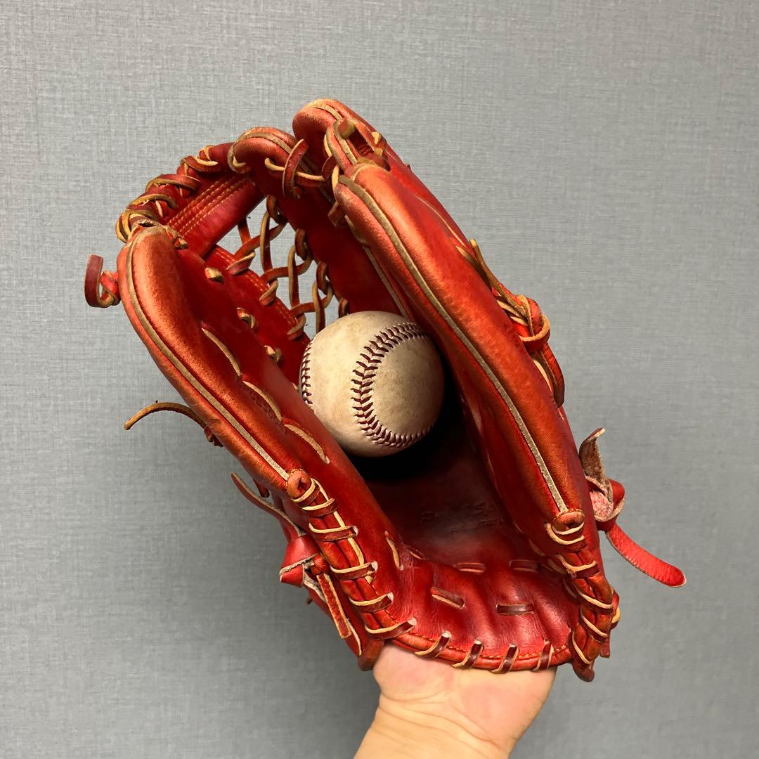 1150 ZETT プロステイタス 型抜群 即戦力 軟式 外野手用グローブ