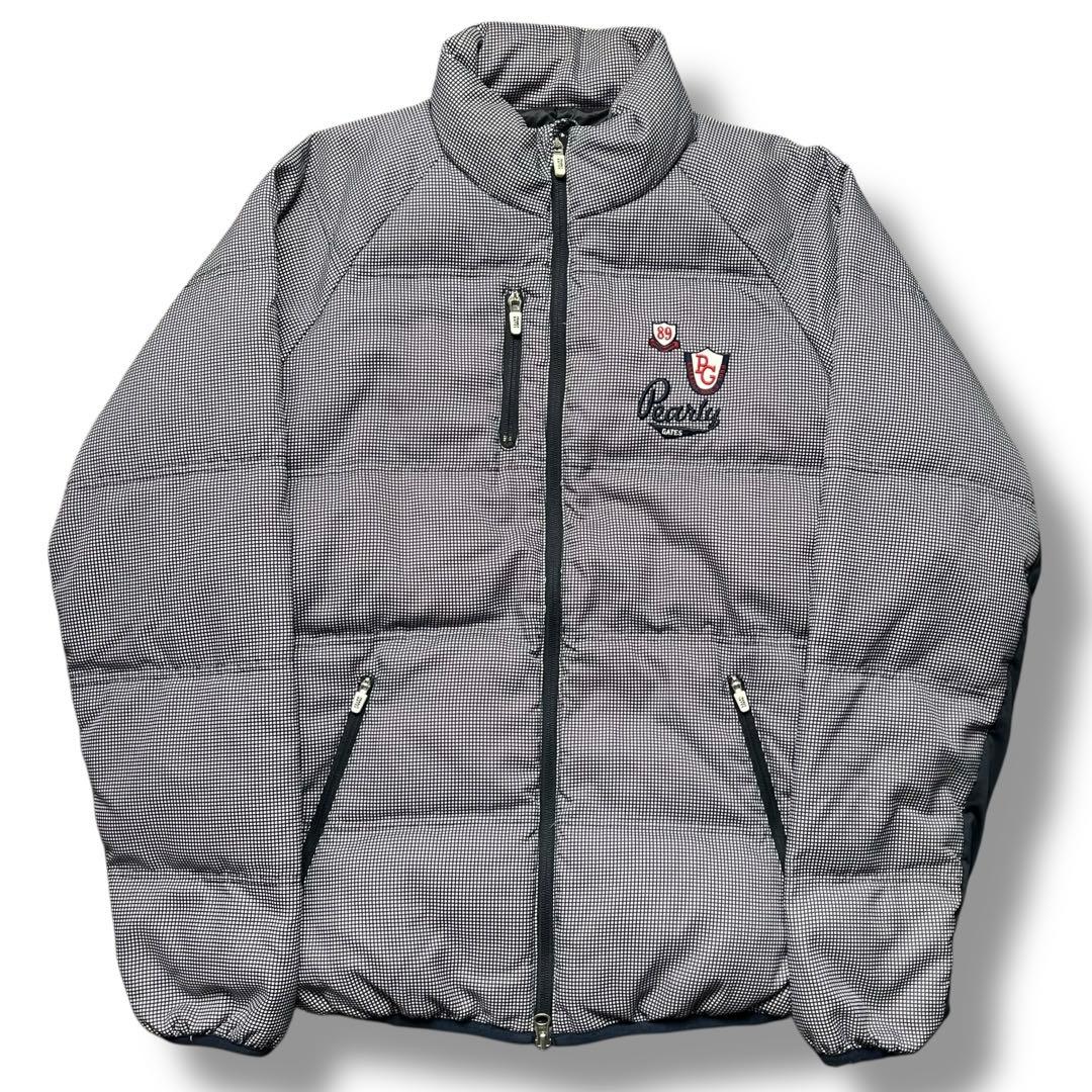 美品 PEARLY GATES ロゴ ワッペン ダウン アウター ゴルフ 定番