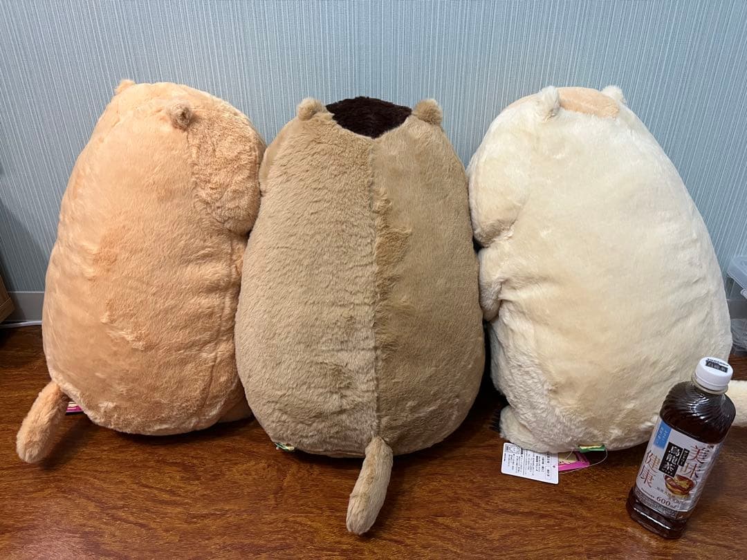 マーモットのもっとっとモア　ウルトラBIGぬいぐるみ　３点セット