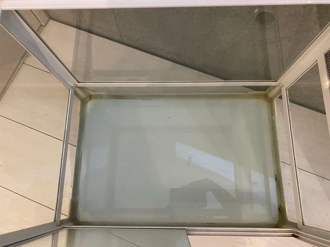 SANKO Pantheon White レオパードゲッコウ　暖突付き水槽