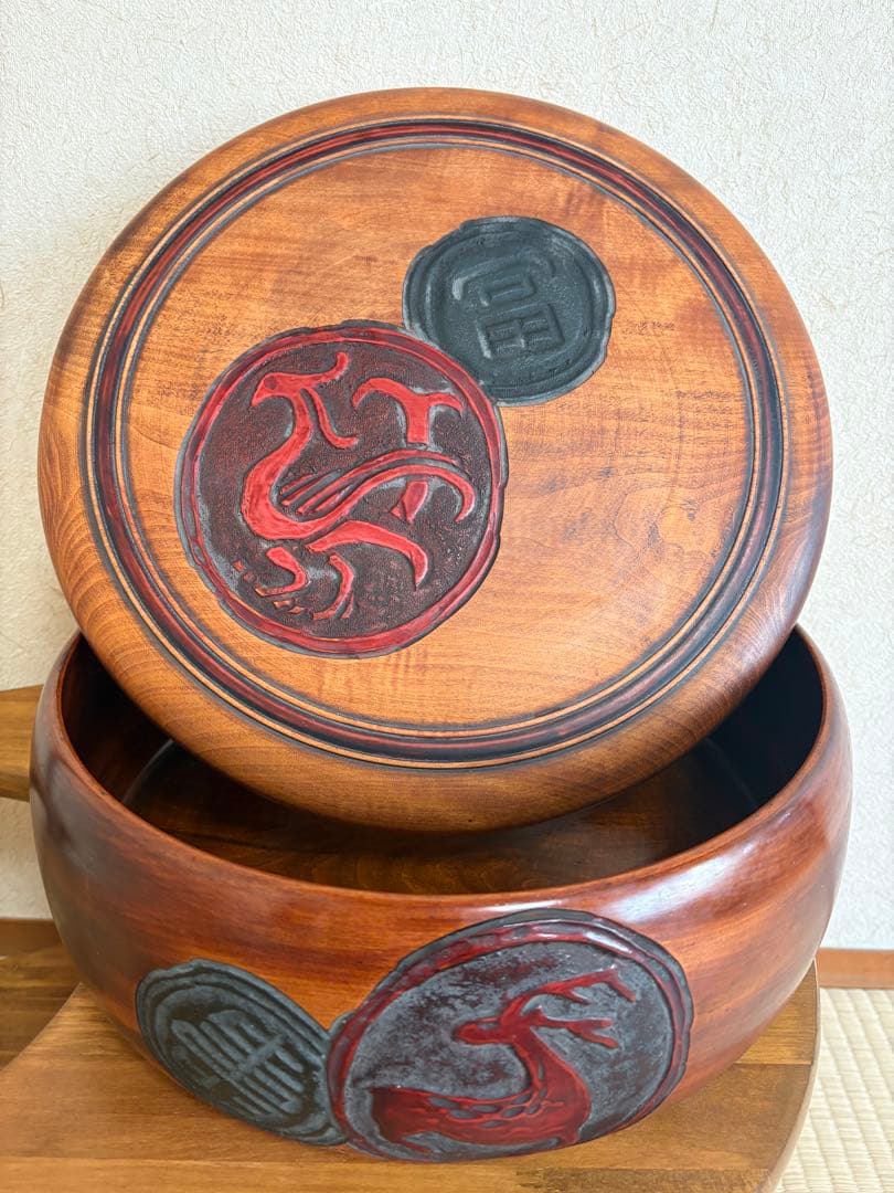 【烏城彫茶櫃】☆登録商標付☆取込盆　岡山県：漆芸　煎茶道具