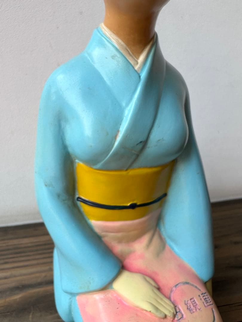 レトロ 日本観光旅館連盟 ソフビ フィギュア 人形 日館蓮　旅館 温泉 女将