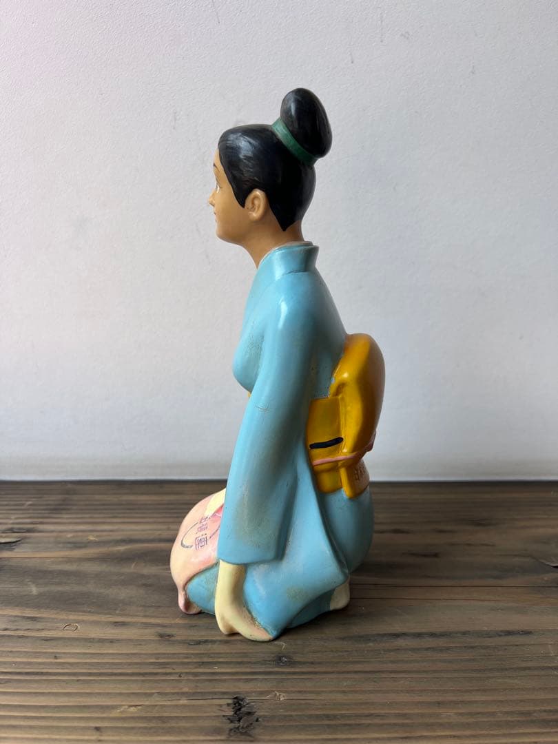 レトロ 日本観光旅館連盟 ソフビ フィギュア 人形 日館蓮　旅館 温泉 女将