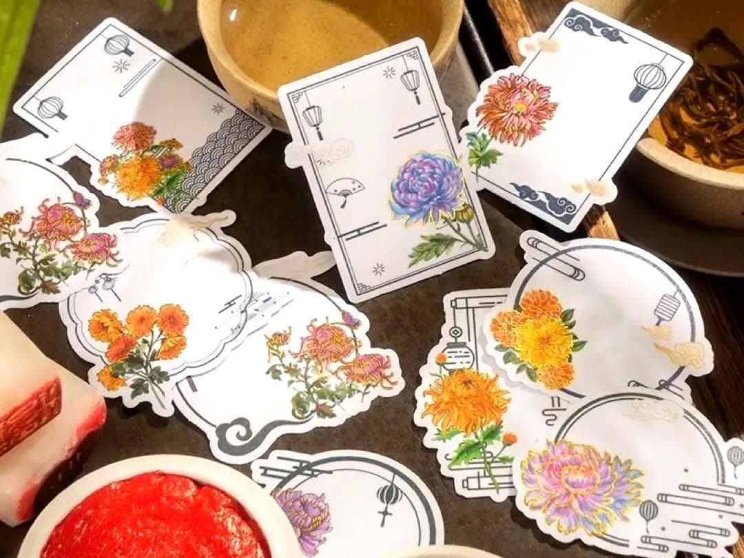 一筆箋メモシノワズリ李朝漢服ロータス魔道祖師陳情令山河令天官賜福薬屋のひとりごと