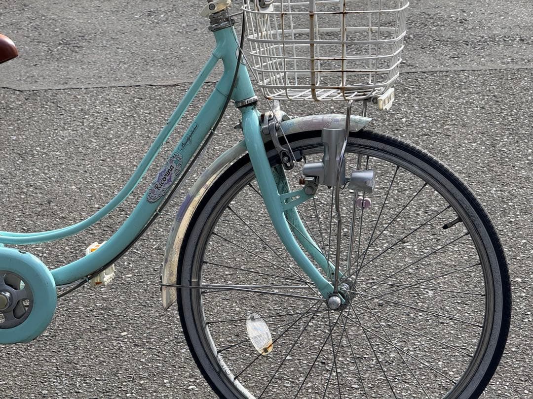 美品 ブリヂストン　22インチ　子供用自転車 ミントグリーン （東京多摩地区）