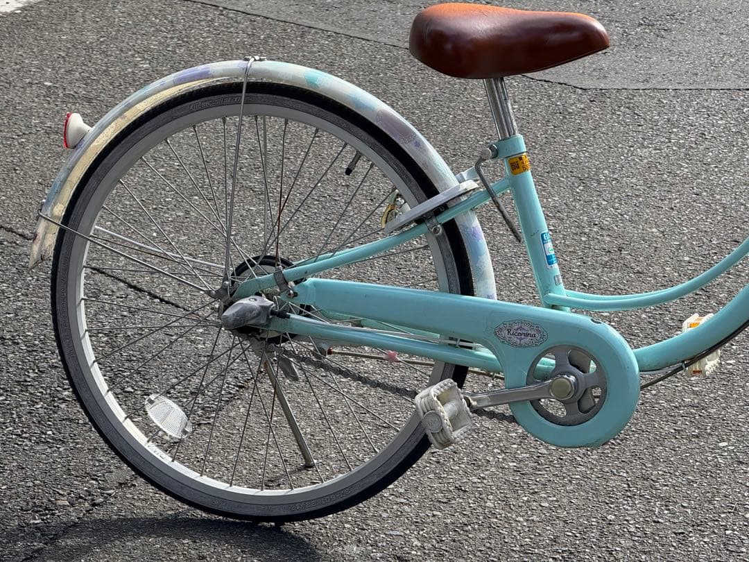 美品 ブリヂストン　22インチ　子供用自転車 ミントグリーン （東京多摩地区）