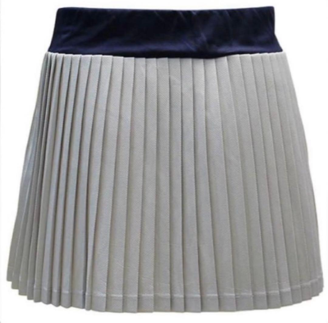 No.717 STC 定番人気ꯁꯧ総プリーツスコート☆Silver☆XL☆新品☆