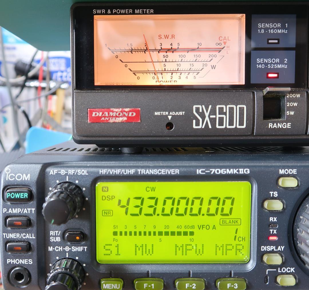ICOM IC-706MK2GM 50W機 オプションフィルタ装着品