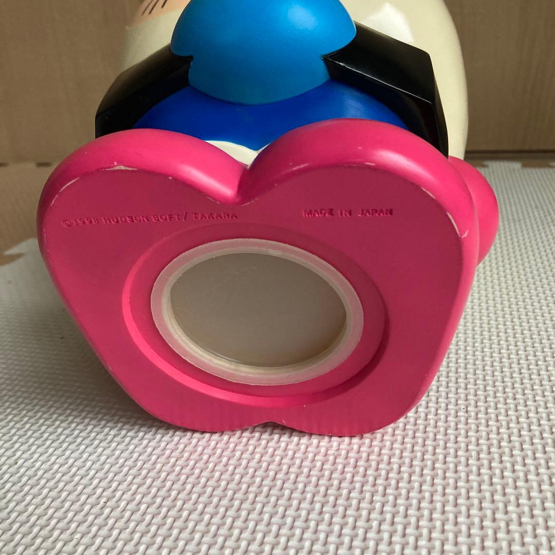 ボンバーマン 貯金箱 青 白 ピンク 約34cm