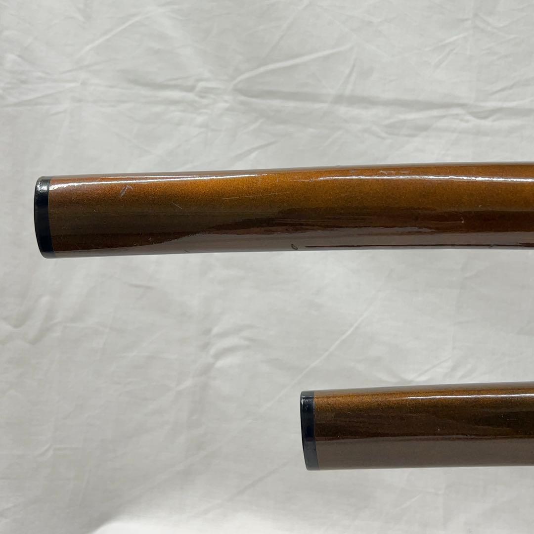 【模造刀】二本差し 太刀 脇差 龍鍔 茶色鞘 日本刀