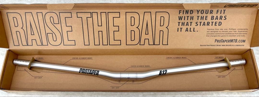 PROTAPER ハンドルバー　A12 シルバー