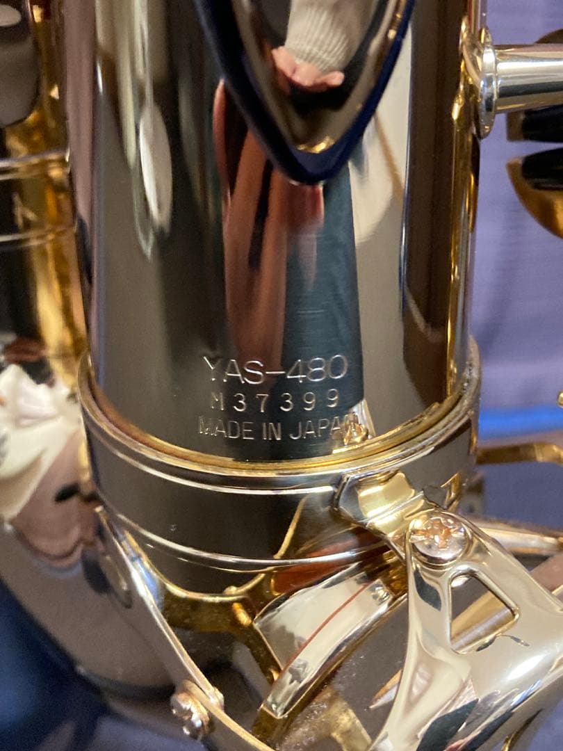 【美品】ヤマハ　アルトサックス　YAS-480 本体 ゴールドラッカー仕上げ
