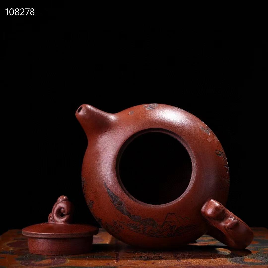 中国古美術・旧蔵品・御蔵・紫砂壺と茶器一式紫・朱泥・急須 ・煎茶道具