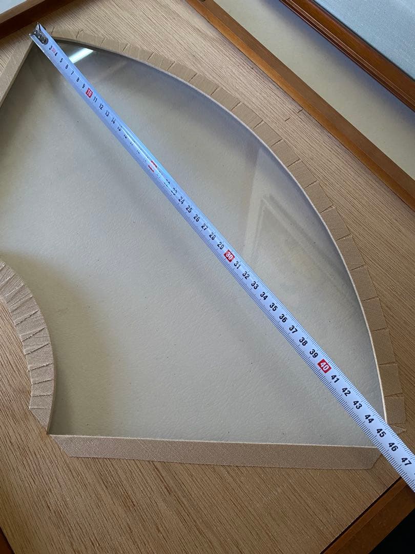 扇型　額縁　5枚　書道　扇面　木製額縁　和風　未使用　まとめ売り