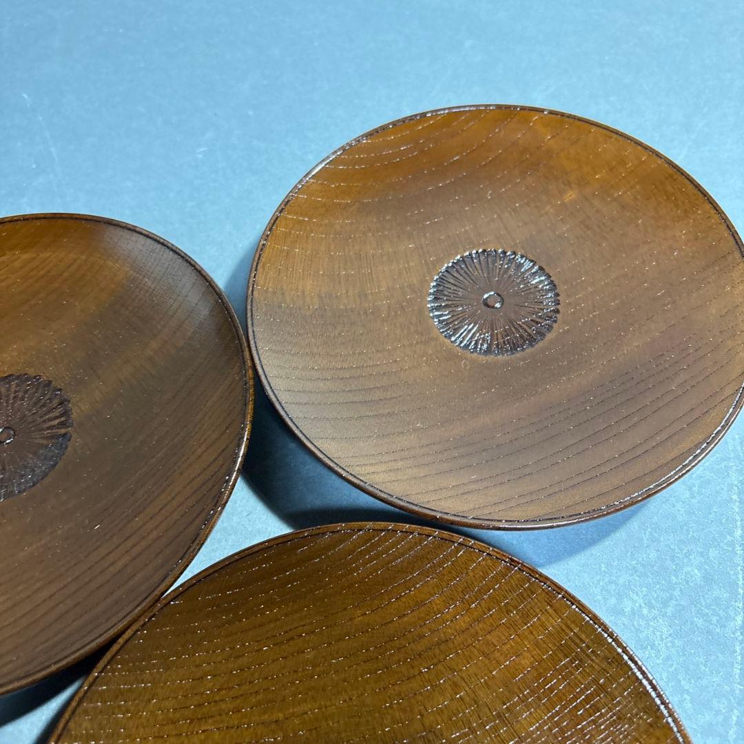 人間国宝　川北良造　銘々皿　５客　共箱