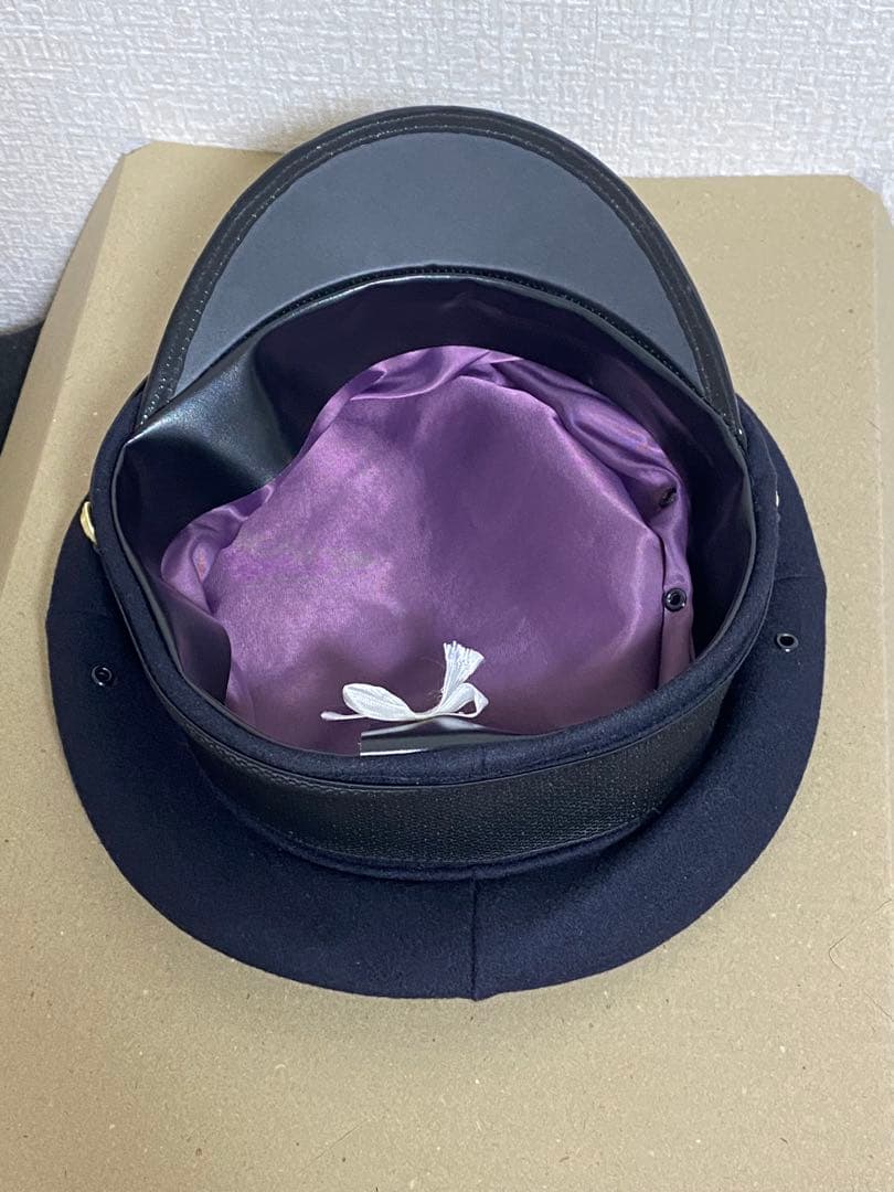 大日本帝国海軍　士官軍帽　制帽　58cm 複製品 日覆付　日本軍