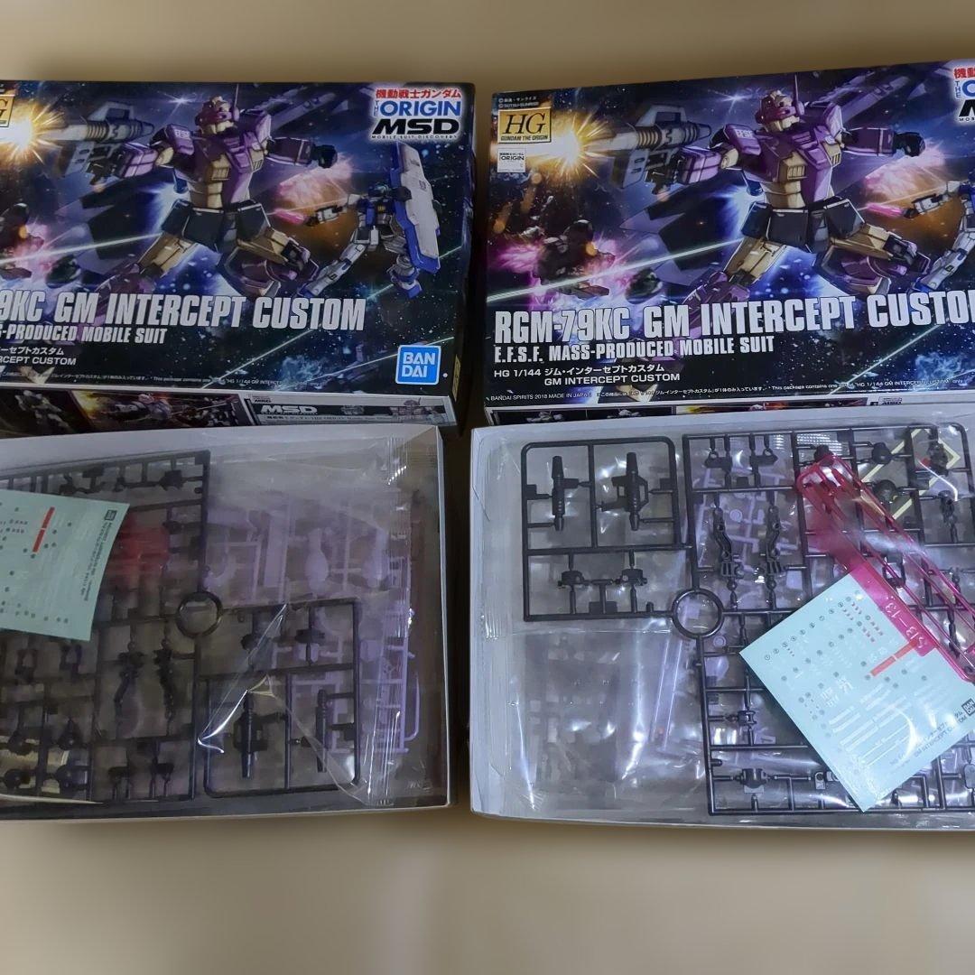 バンダイ HG 1／144 ジム・インターセプトカスタム ２つセット