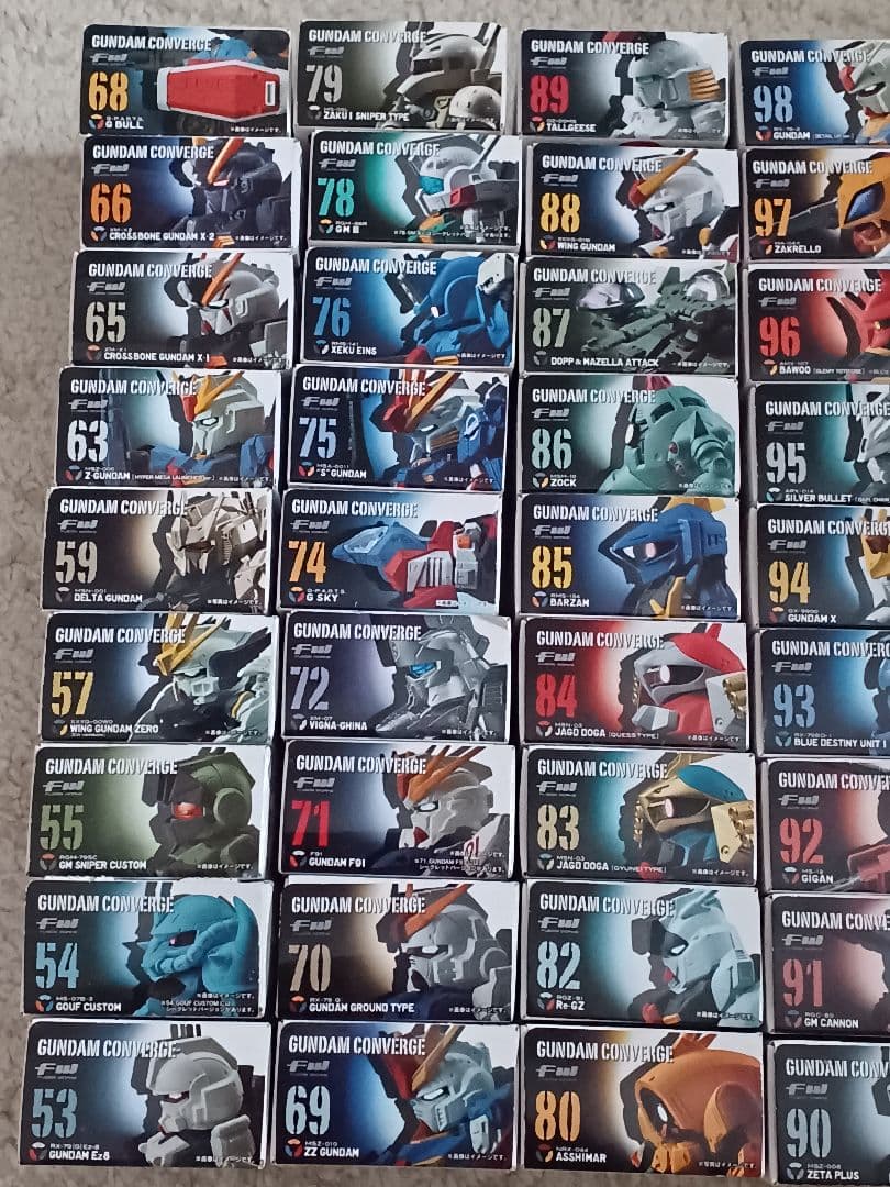 ガンダムコンバージ　旧シリーズ　62個まとめ売り