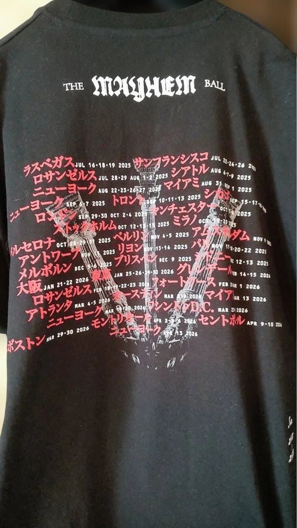 新品レディーガガ　MAYHEMツアーＴシャツ　Lサイズ