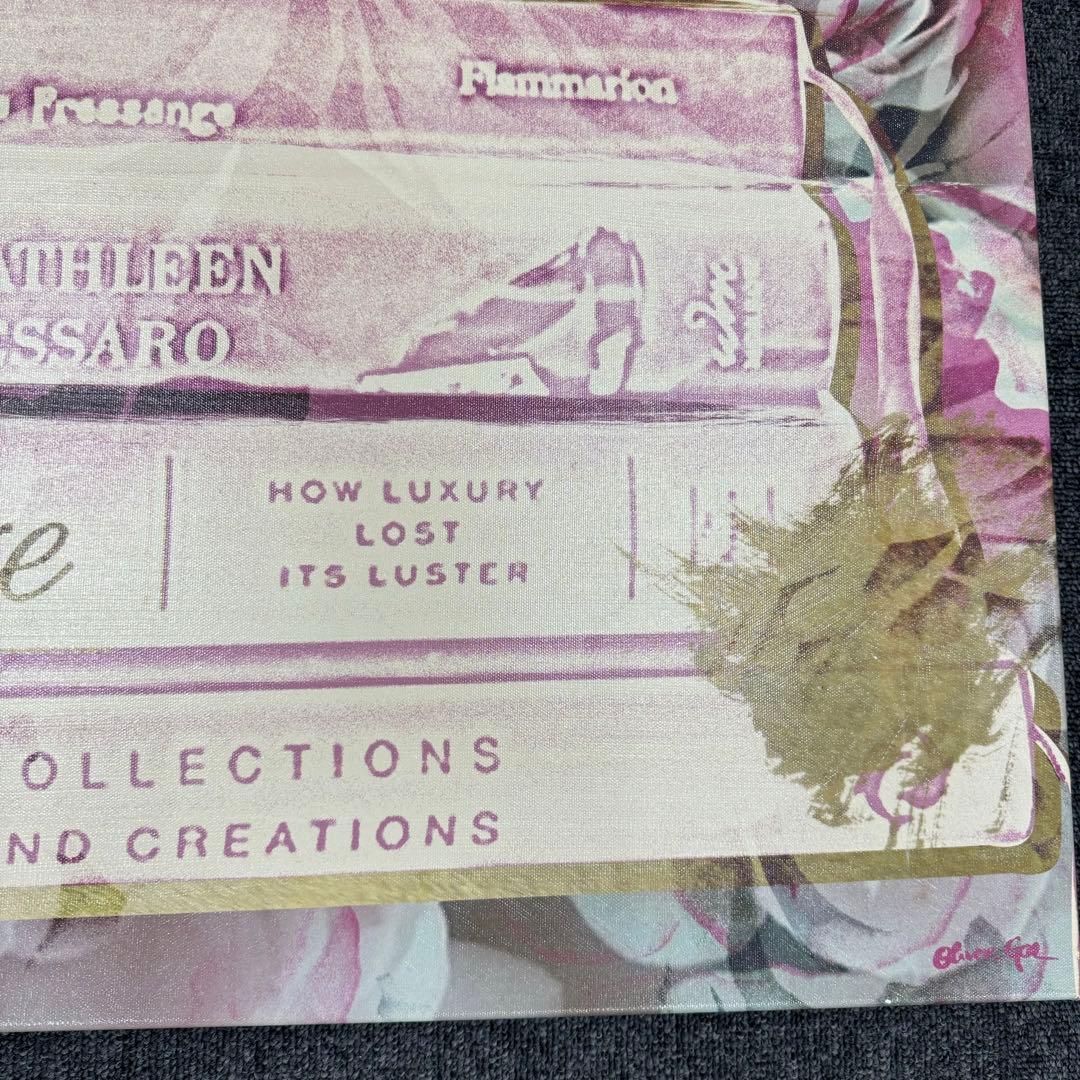 oliver gal キャンバスアート　絵画　CHANEL ピンク　本