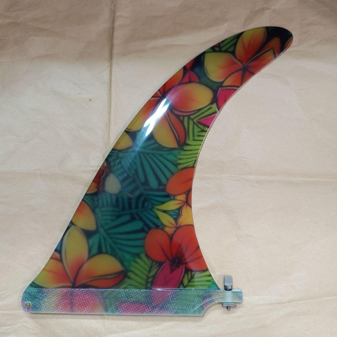 10インチ　アートグラス　センターフィン　シングルフィン　ロングボード