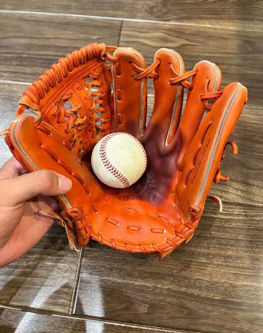 アトムス ターニング 硬式グローブ オレンジ