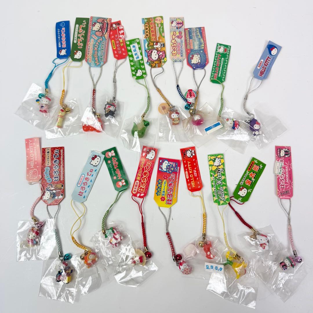 ご当地キティ ストラップ まとめ 根付 ハローキティ キーホルダー 123点