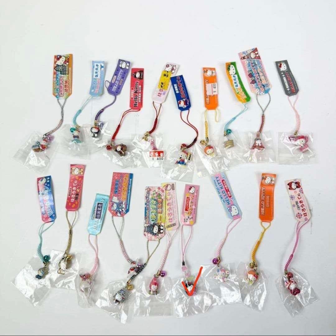 ご当地キティ ストラップ まとめ 根付 ハローキティ キーホルダー 123点