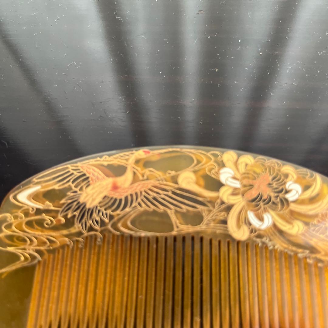 骨董　べっ甲調櫛