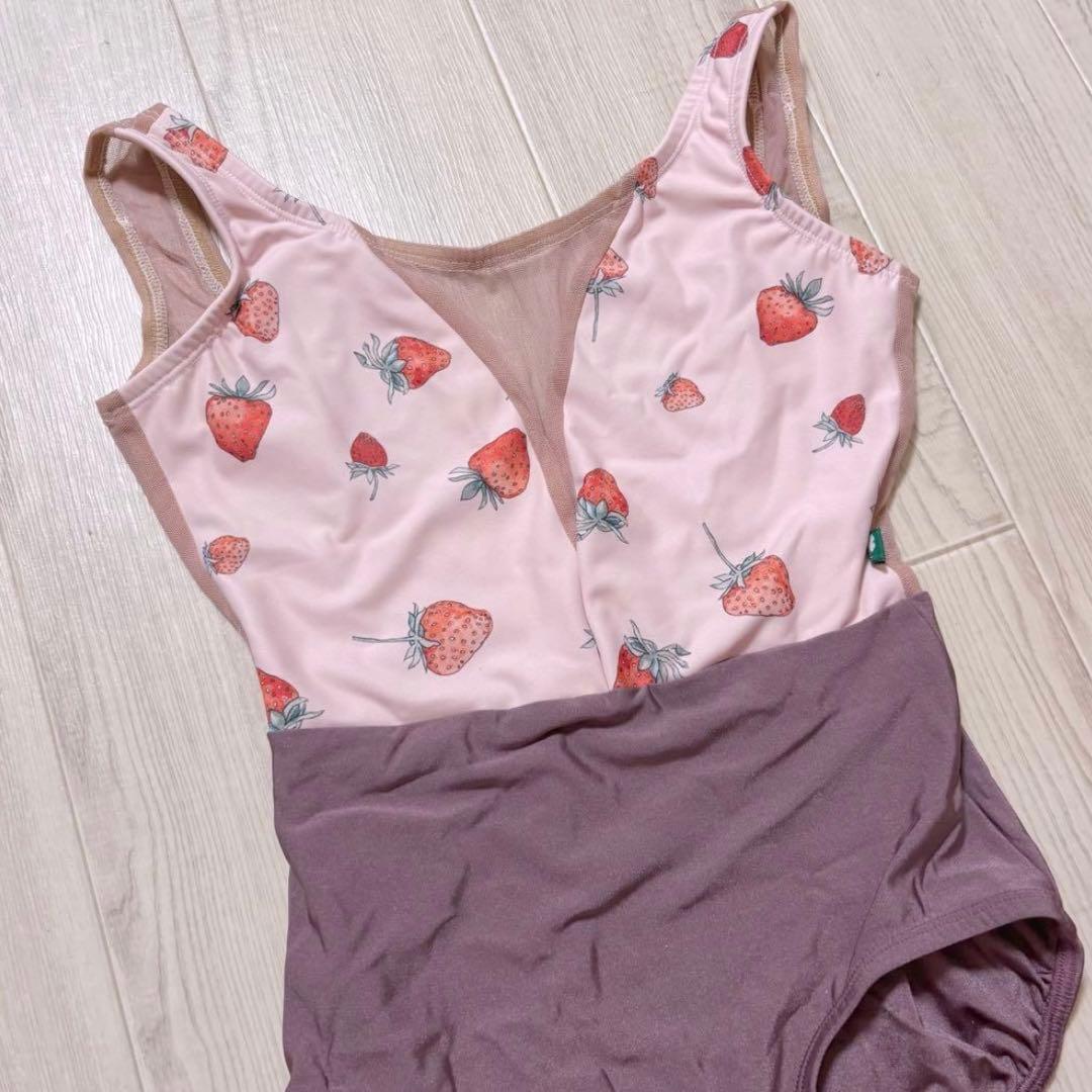 Luckyleo ラッキーレオ レオタード　バレエ　いちご　ストロベリー　M