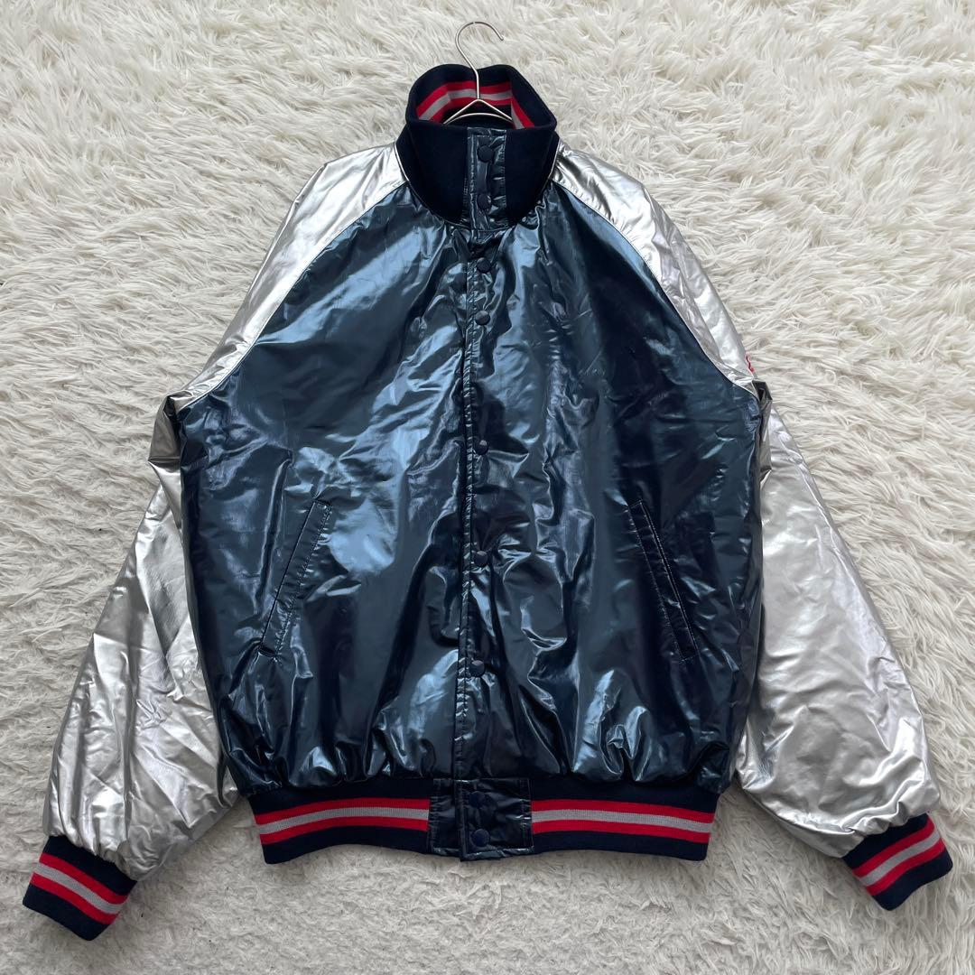 ZETT ハイネック　ナイロン　ジャケット　大きいサイズ　グランドコート　光沢