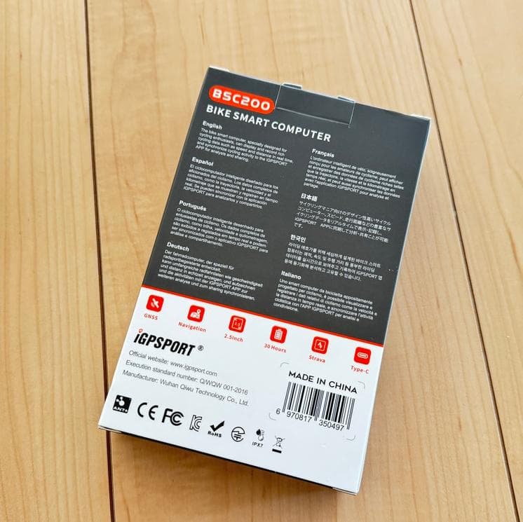 新品未開封【iGPSPORT】BSC200　サイコン(ルートナビ機能）＆マウント