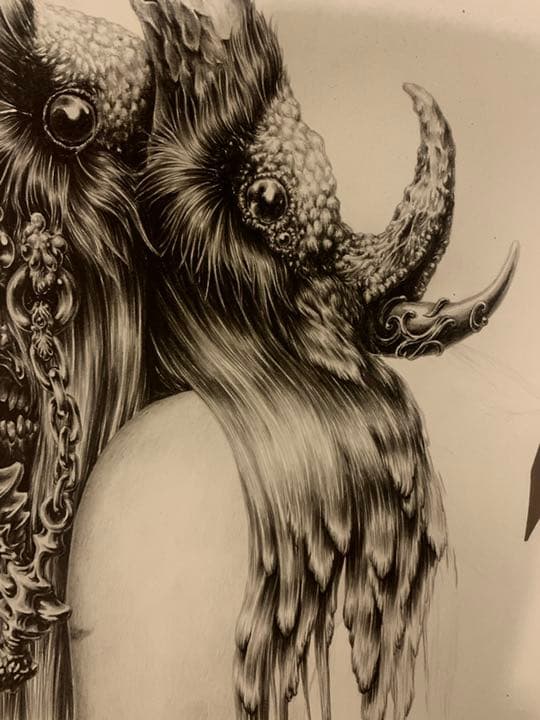 鉛筆画「鴉」2021年作製