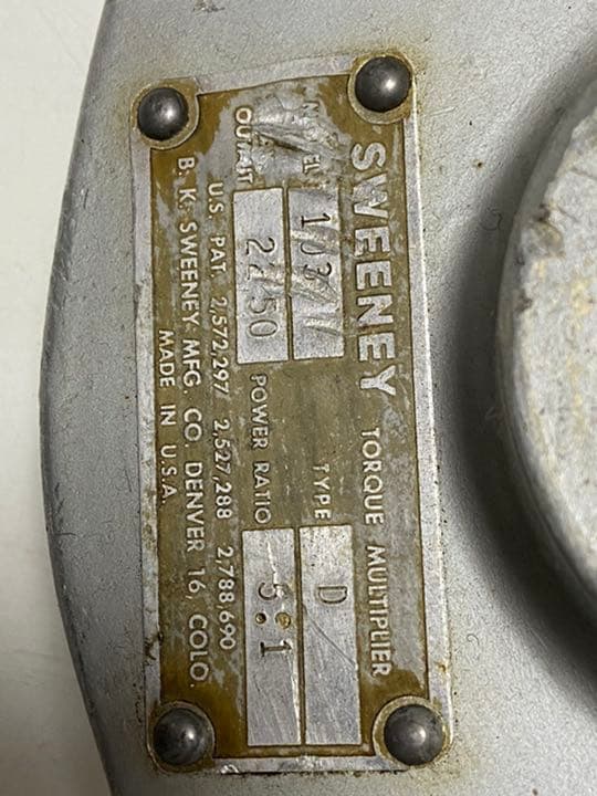 Sweeney マルチプライヤー TORQUE