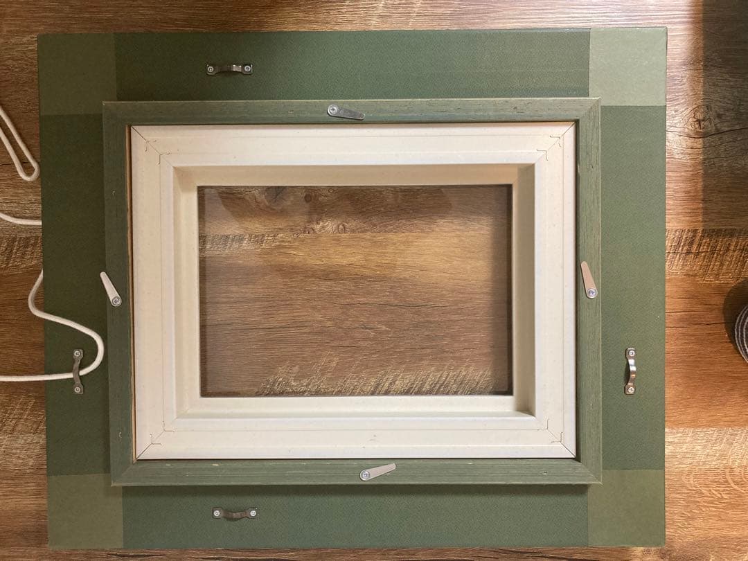 奥田省一　水彩画　ミコノス　絵画　専用額縁付き