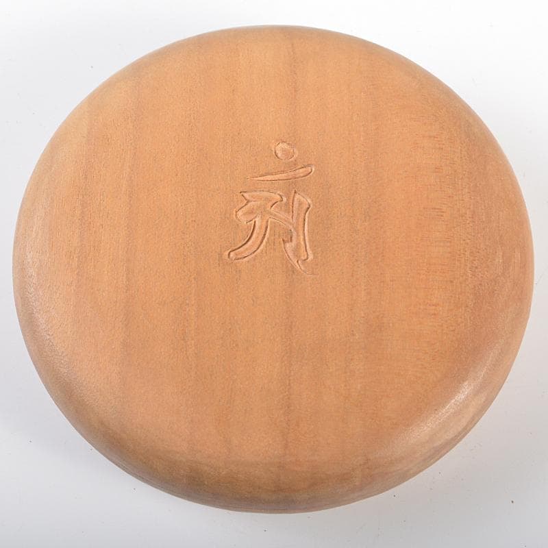 仏教美術　 香木　白檀製　雅銘　普賢菩薩像刻　香合　桐箱付　M　R6353