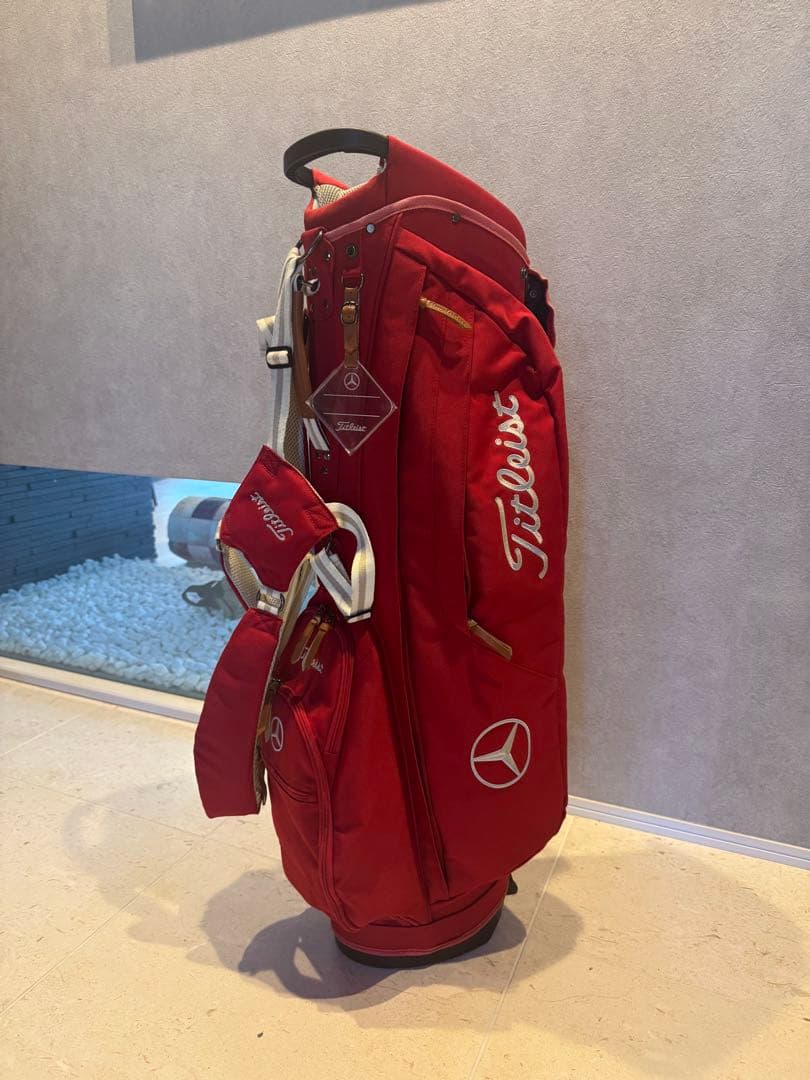 【美品】Titleist ゴルフバッグ 赤 Mercedes-Benzコラボ