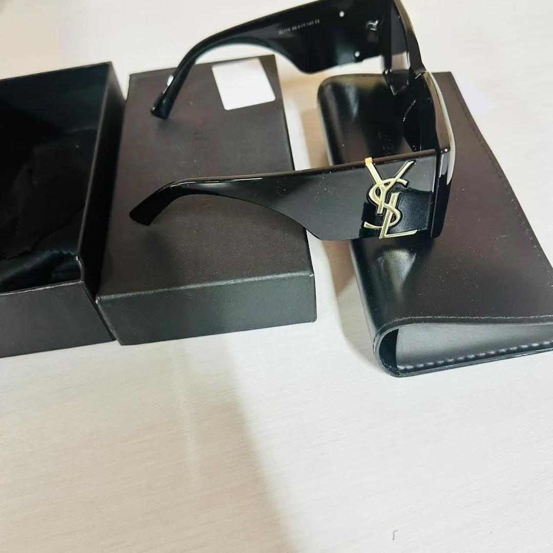 Saint Laurent SL◯◯ YSLロゴヒンジ サングラス ブラック