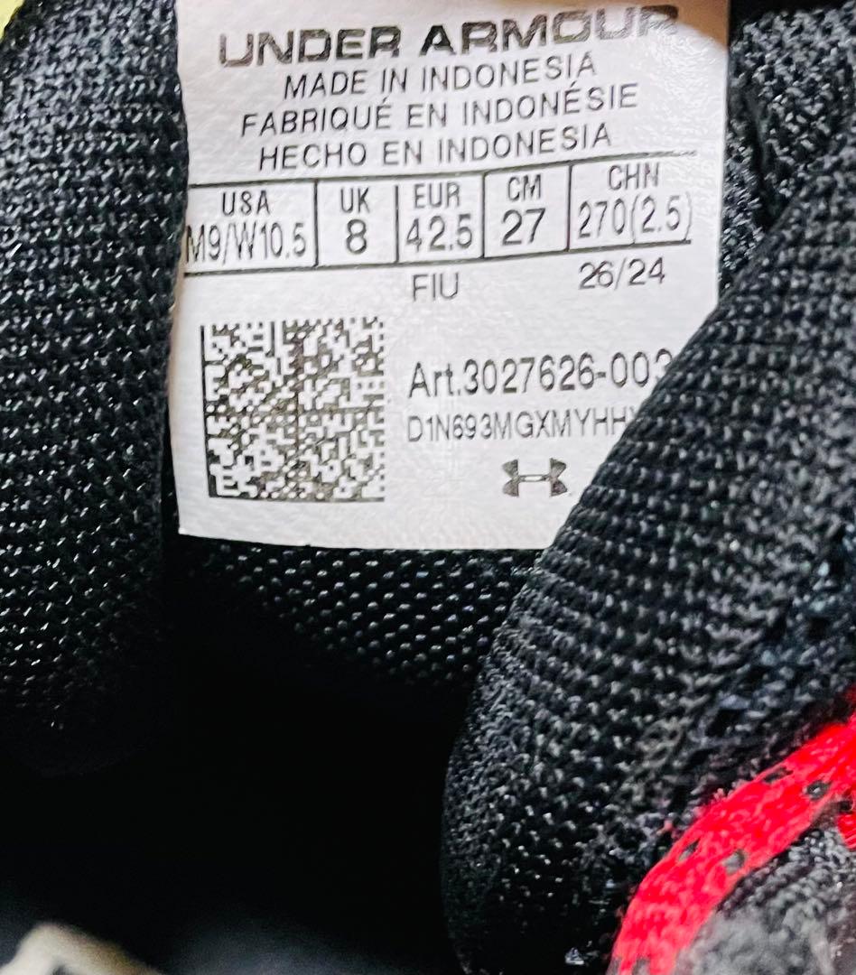 アンダーアーマー　バスケットシューズ　 CURRY Z3 24 赤　27.0