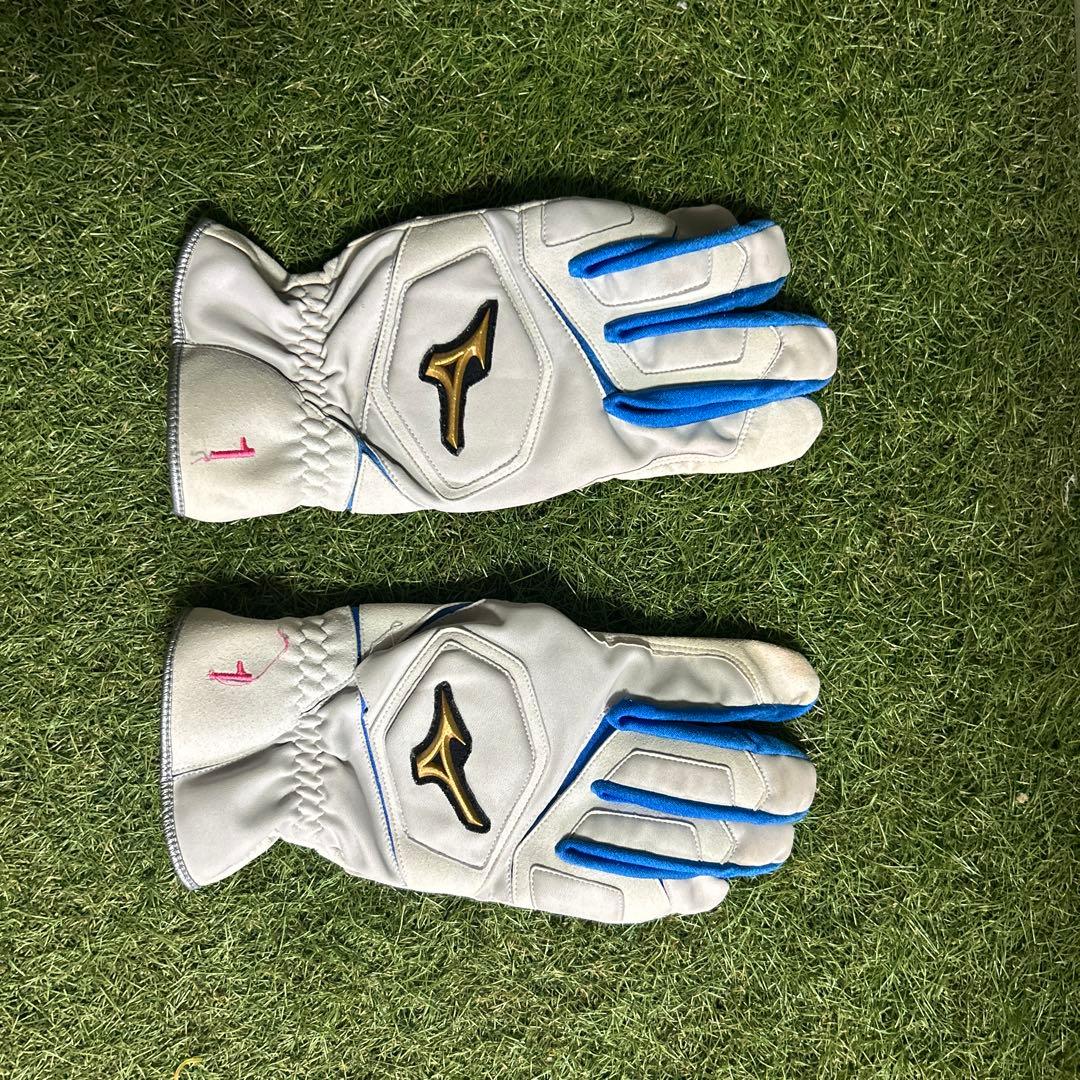 DeNA桑原　実使用走塁用手袋 ミズノプロ