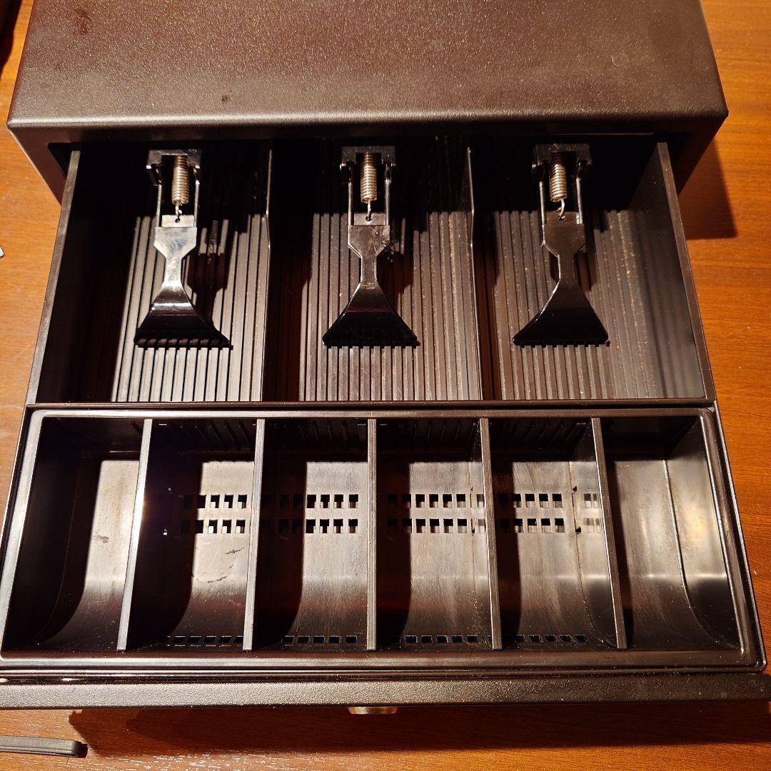 エアレジ　キャッシュドロアー　ブラック　鍵無し