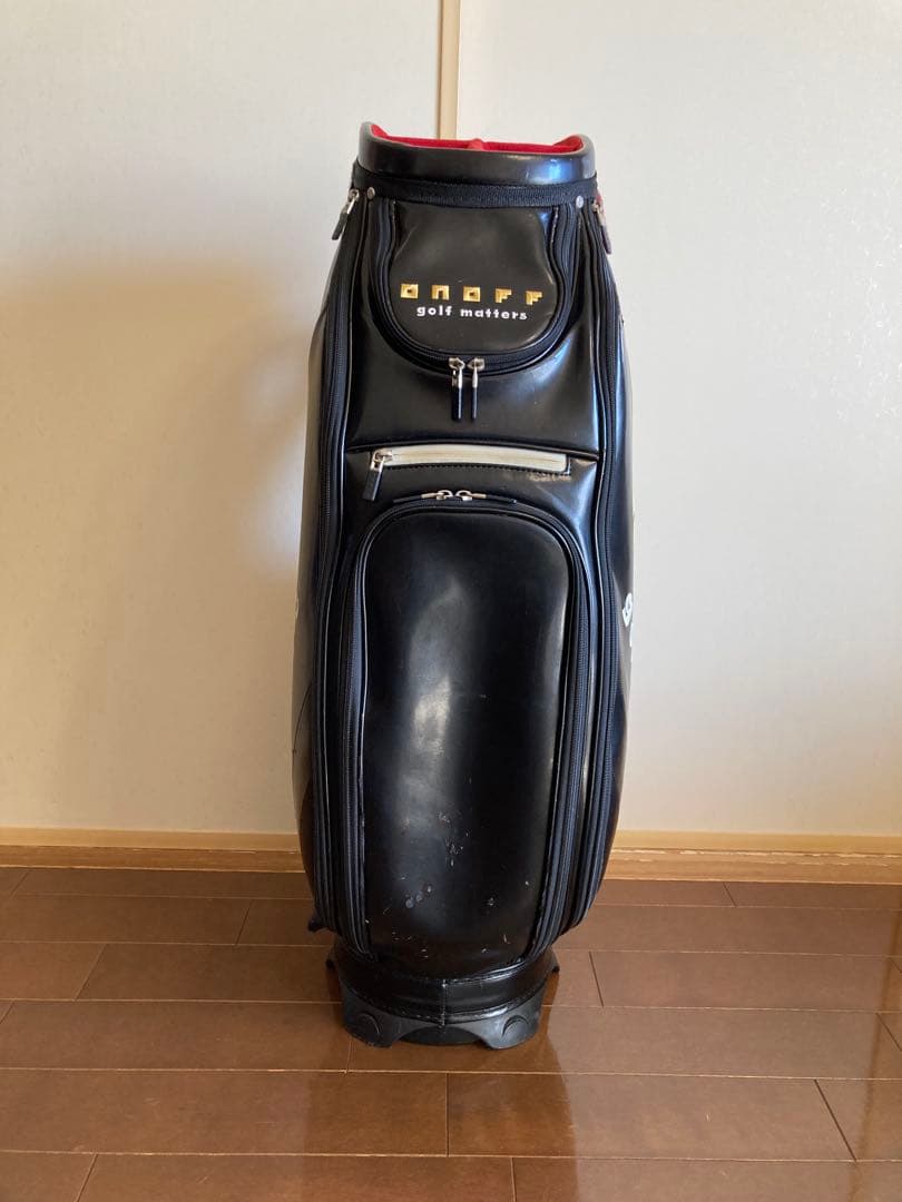 onoff オノフ　ゴルフキャディバッグ ツアー仕様　ブラックxイエロー
