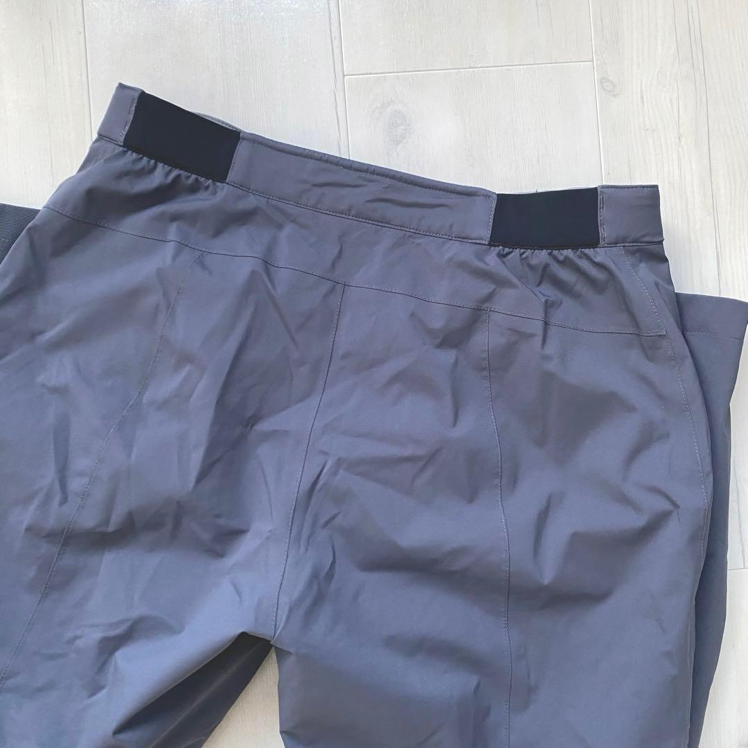 美品　モンベル　パウダーステップ パンツ　ダークグレー　バッグ付き