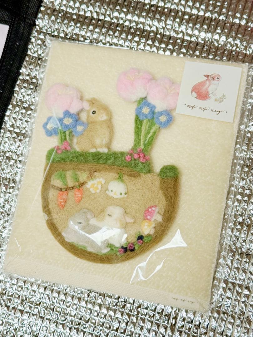 うさぎmofu usagi作家 羊毛 テディベア ハンドメンド ぬいぐるみ