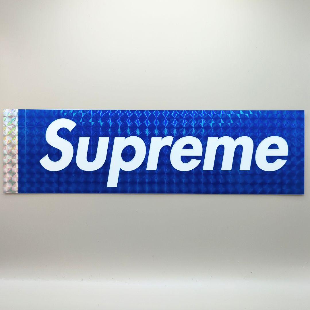 スケートボード SUPREME HOLOGRAPHIC BLUE BOX LOGO