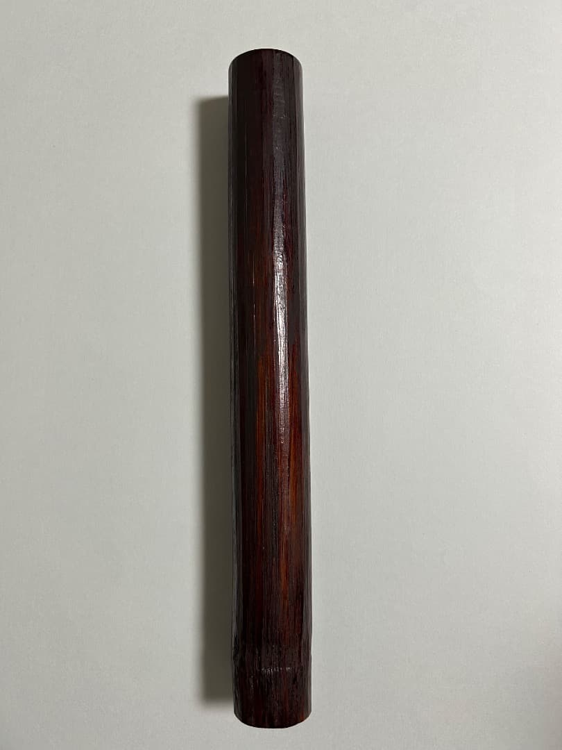 船橋重郎作　瓢形 手付竹花籠 (茶道具)