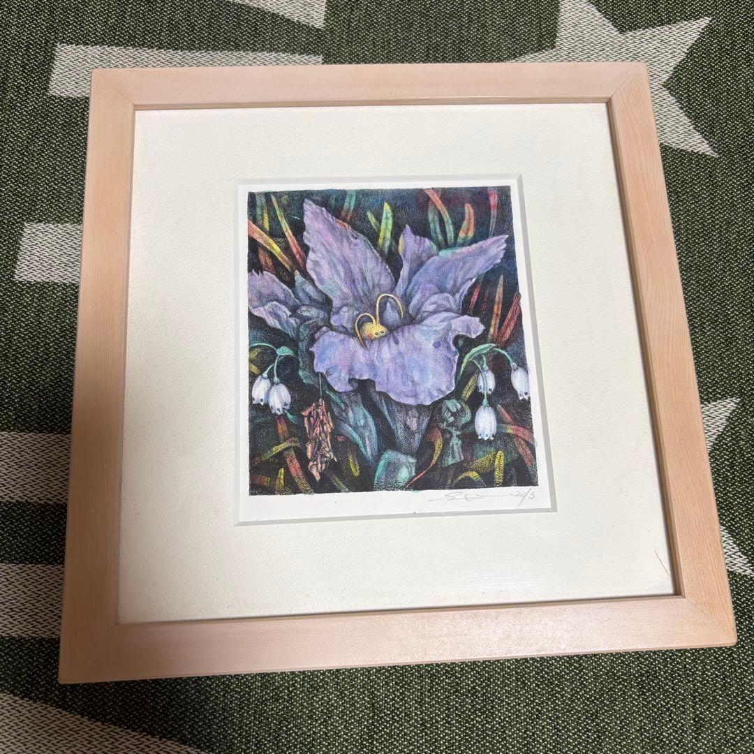 妖精 フェアリー ペンシルアート カラー 絵画 アート 花 フラワー 伊藤忠