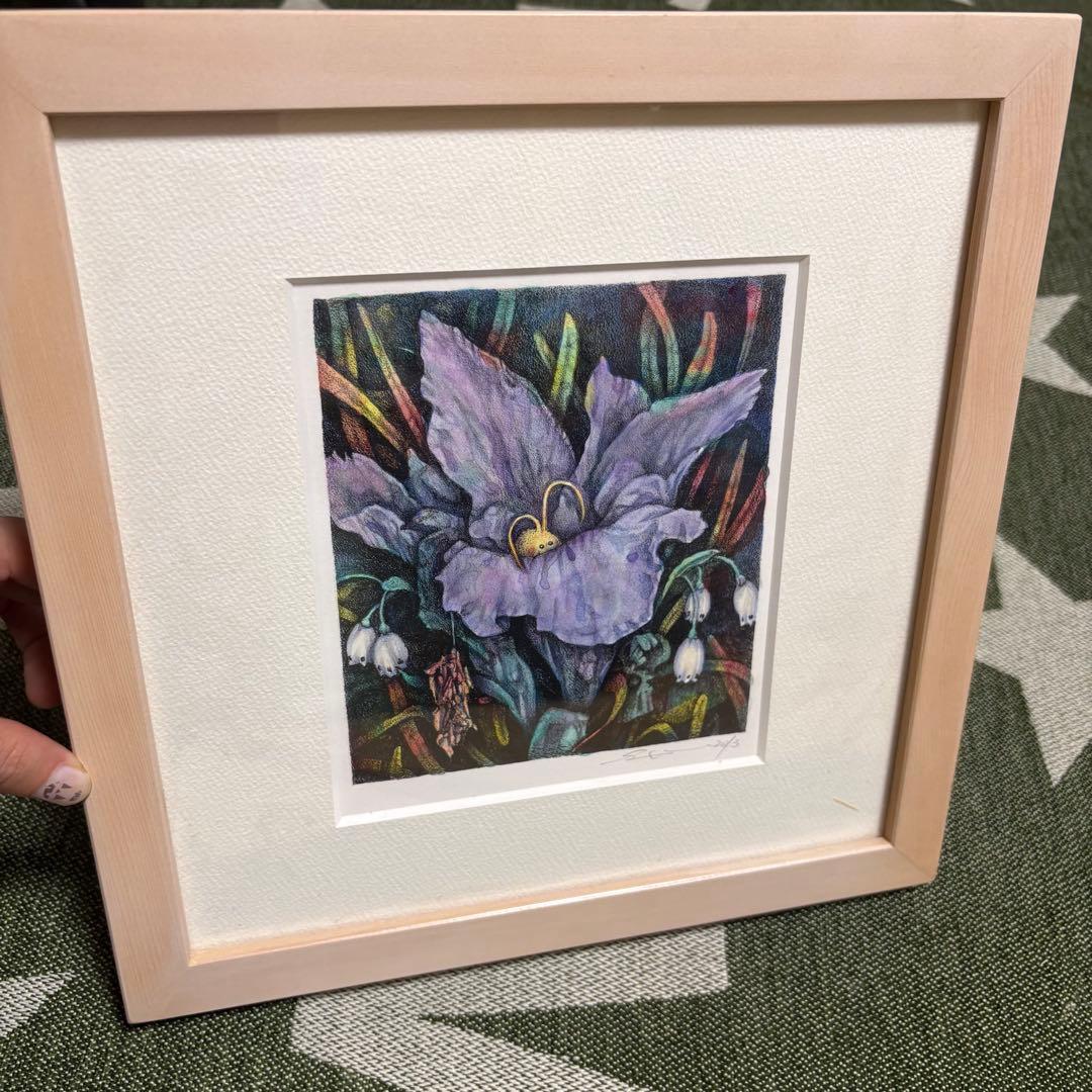 妖精 フェアリー ペンシルアート カラー 絵画 アート 花 フラワー 伊藤忠