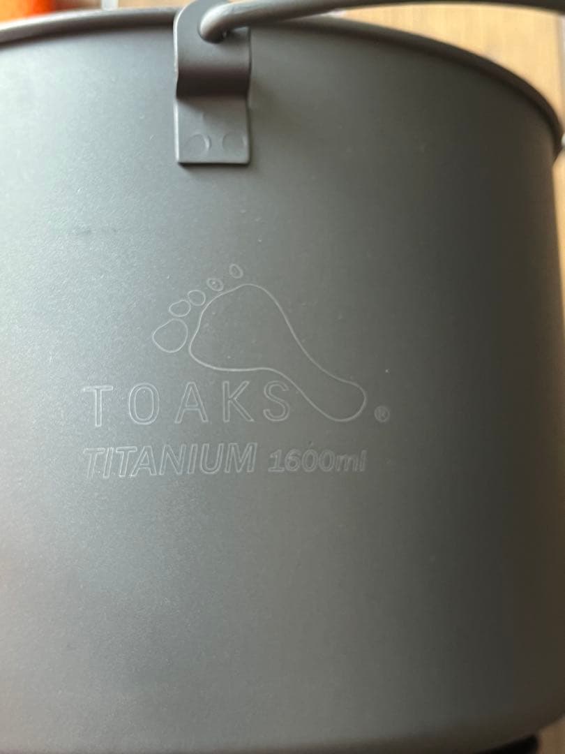 トークス ウッドバーニングストーブ と1600 と1100チタンポットのセット